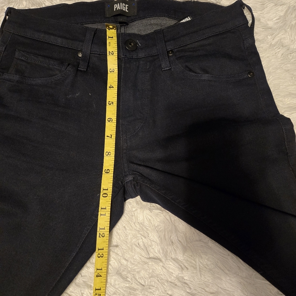Paige Croft Skinny Fit Jeans in inkwell Size 29 Color Black - Picture 8 of 14
